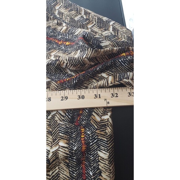 Catherines Blouse Top 5X 34/36W Multicolor Chevron Roll Tab Sleeve Tunic Casual - Picture 7 of 8